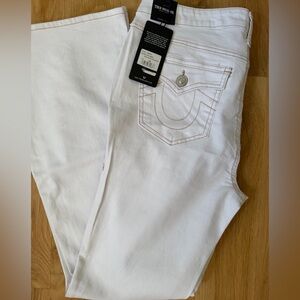 True Religion White Mid Rise Jeans BECCA 32